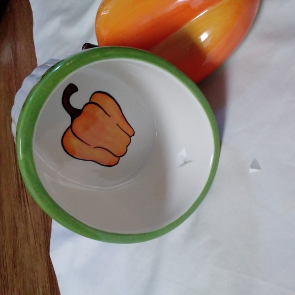 Certified International Orange Pepper Dish - Picture 10 of 11